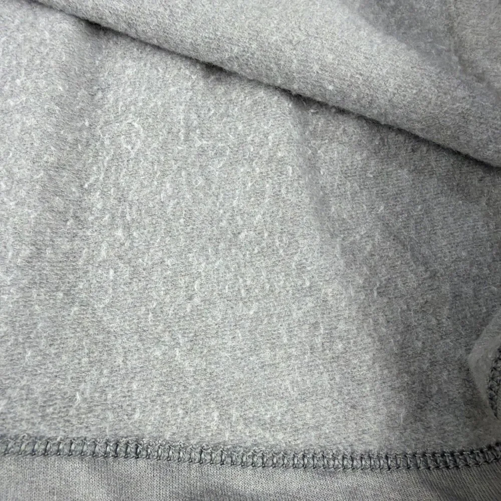 Patagonia Fleece T Shirt Mens Medium Organic Cotton Gray Heavyweight Long Sleeve